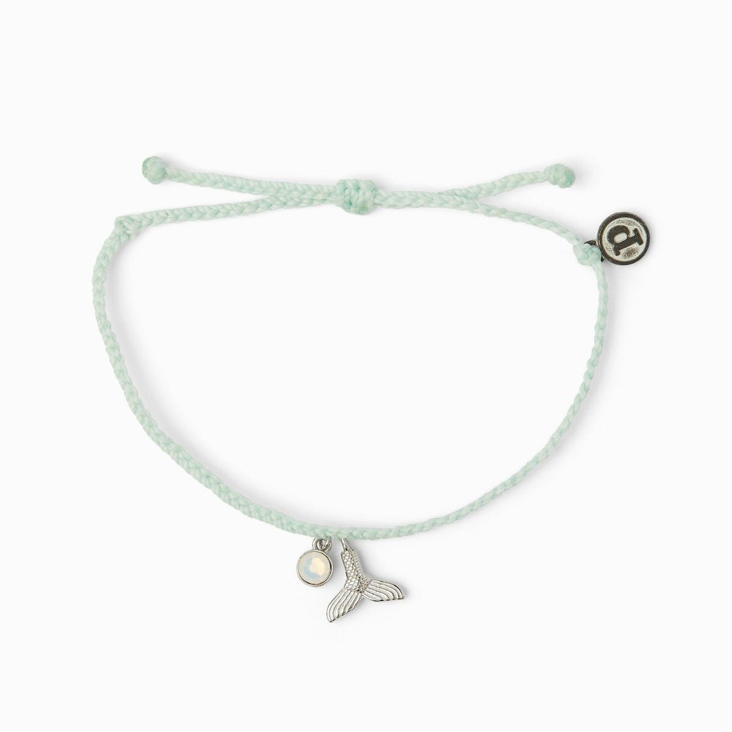 Pura Vida Braided Bracelet Charity - MERMAID FIN CHARM